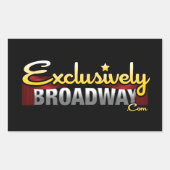 Sticker Rectangulaire ExclusivelyBroadway.com (Devant)