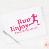 Sticker Rectangulaire Exécutez et profitez (Enveloppe)
