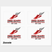 Sticker Rectangulaire Exécution inter-pays (Feuille)