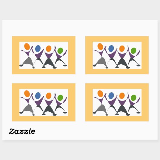 Sticker Rectangulaire Exercice pour le plaisir (Feuille)