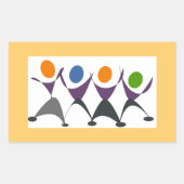 Sticker Rectangulaire Exercice pour le plaisir (Devant)