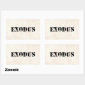 Sticker Rectangulaire Exode 4 (Feuille)