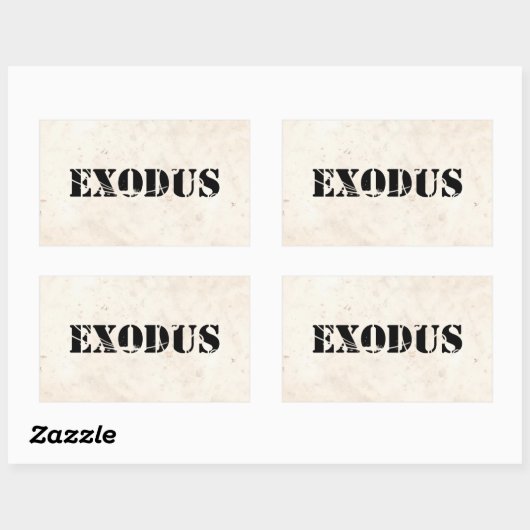 Sticker Rectangulaire Exode 4 (Feuille)