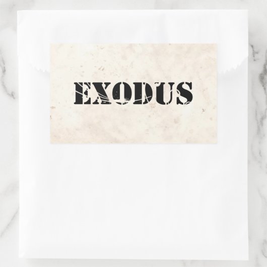Sticker Rectangulaire Exode 4 (Sac)