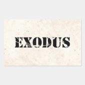Sticker Rectangulaire Exode 4 (Devant)