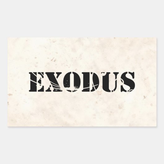 Sticker Rectangulaire Exode 4 (Devant)