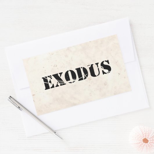 Sticker Rectangulaire Exode 4 (Enveloppe)