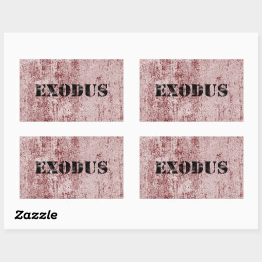Sticker Rectangulaire Exode 6 (Feuille)