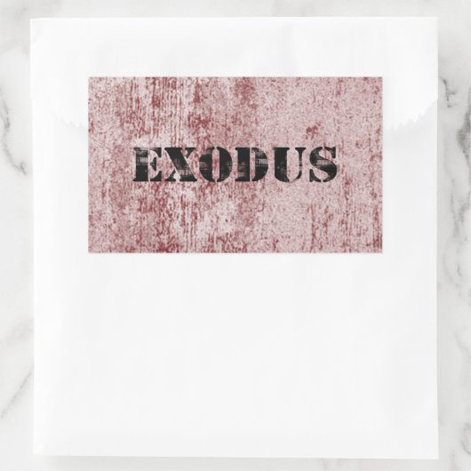 Sticker Rectangulaire Exode 6 (Sac)