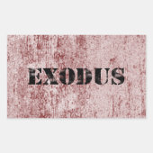 Sticker Rectangulaire Exode 6 (Devant)