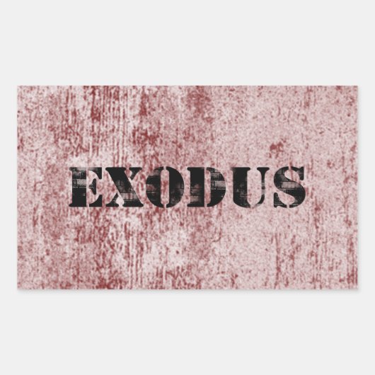 Sticker Rectangulaire Exode 6 (Devant)