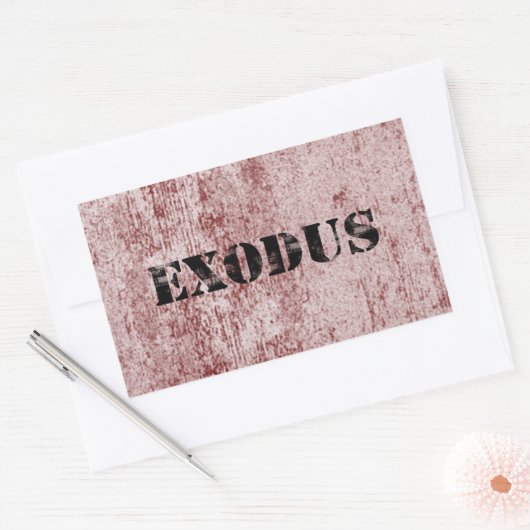 Sticker Rectangulaire Exode 6 (Enveloppe)