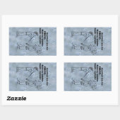 Sticker rectangulaire explosé Oboe Zombie (Feuille)