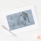 Sticker rectangulaire explosé Oboe Zombie (Enveloppe)