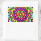 Sticker Rectangulaire Explosion de fleurs (Sac)