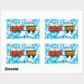Sticker Rectangulaire Express de Noël - Joyeux Noël (Feuille)