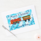 Sticker Rectangulaire Express de Noël - Joyeux Noël (Enveloppe)