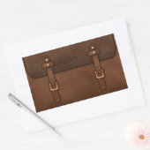 Sticker Rectangulaire express satchel Pony cuir (Enveloppe)