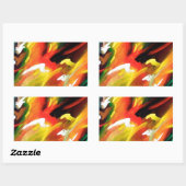 Sticker Rectangulaire Expressionism (Feuille)
