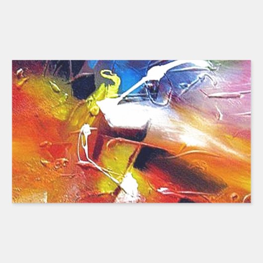 Sticker Rectangulaire Expressionism (Devant)