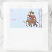 Sticker Rectangulaire Extinct Animal Holiday (Sac)