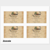 Sticker Rectangulaire Extrait d'amande (Feuille)