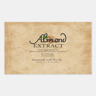 Sticker Rectangulaire Extrait d'amande