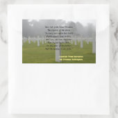 Sticker Rectangulaire Extrait De Horatius (Sac)