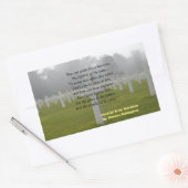 Sticker Rectangulaire Extrait De Horatius (Enveloppe)