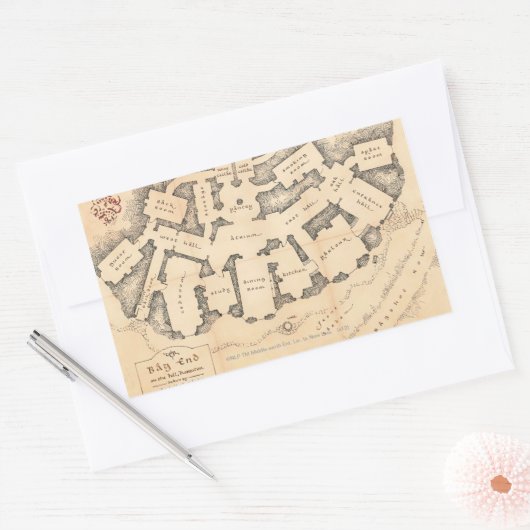 Sticker Rectangulaire extrémité du sac (Enveloppe)