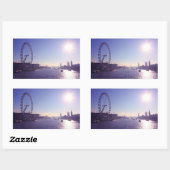Sticker Rectangulaire Eye de Londres (Feuille)