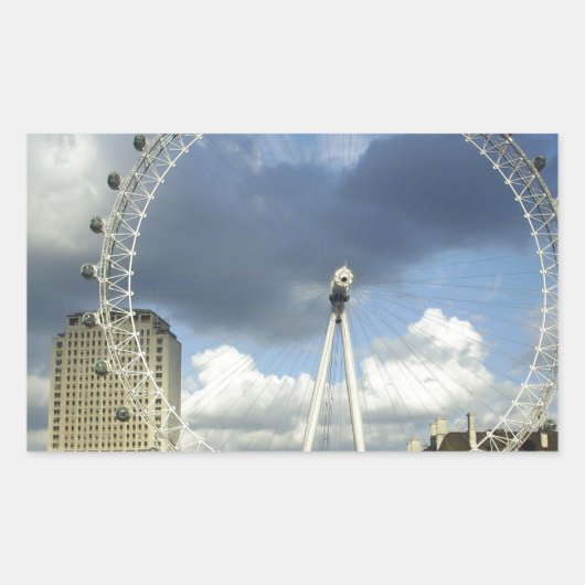 Sticker Rectangulaire Eye de Londres (Devant)