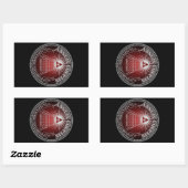 Sticker Rectangulaire Eye of Providence 4 (Feuille)