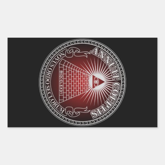Sticker Rectangulaire Eye of Providence 4 (Devant)