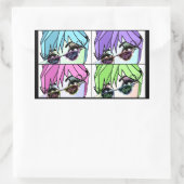 Sticker Rectangulaire Eyelash Divas (Sac)
