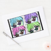 Sticker Rectangulaire Eyelash Divas (Enveloppe)