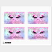 Sticker Rectangulaire Eyelash Extension Maquillage Artiste Drives Rose F (Feuille)