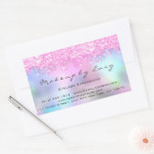 Sticker Rectangulaire Eyelash Extension Maquillage Artiste Orchidée Lect (Enveloppe)
