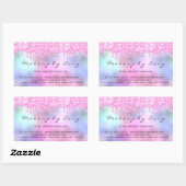 Sticker Rectangulaire Eyelash Extension Maquillage Artiste Salon Déchets (Feuille)