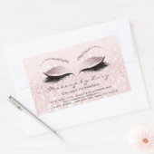 Sticker Rectangulaire Eyelash Extension Maquillage Beauté Salon Parties  (Enveloppe)