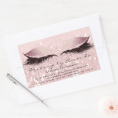 Sticker Rectangulaire Eyelash Extension Maquillage rose Artiste Beauty S (Enveloppe)