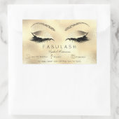 Sticker Rectangulaire Eyelash Extension Maquillage Salon de Beauté Lux G (Sac)