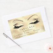 Sticker Rectangulaire Eyelash Extension Maquillage Salon de Beauté Lux G (Enveloppe)