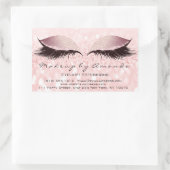 Sticker Rectangulaire Eyelash Extension Maquillage Salon de Beauté rose  (Sac)