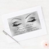 Sticker Rectangulaire Eyelash Extension Maquillage Salon de beauté Silve (Enveloppe)