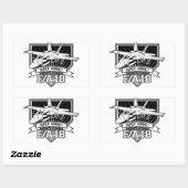Sticker Rectangulaire F18 Super Hornet (Feuille)