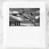 Sticker Rectangulaire F-111 Aardvark (Sac)