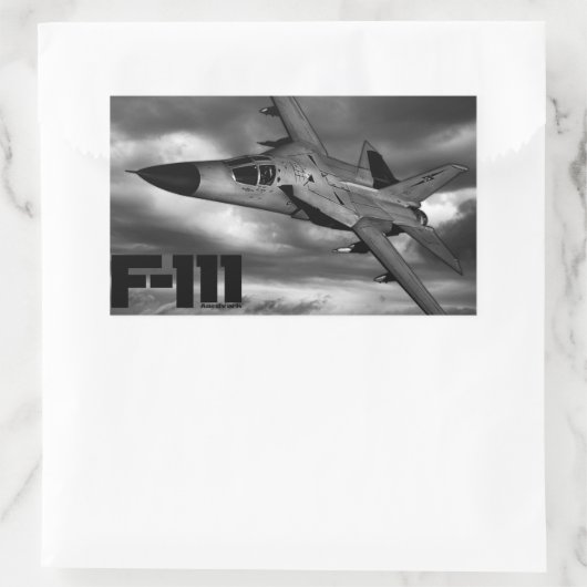 Sticker Rectangulaire F-111 Aardvark (Sac)