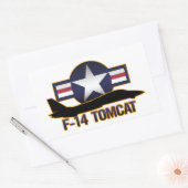 Sticker Rectangulaire F-14 Tomcat (Enveloppe)