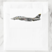 Sticker Rectangulaire F-14 Tomcat (Sac)